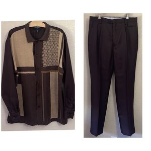 NWT STEVE HARVEY Celebrity Edition Outfit Pants & Button Up Shirt